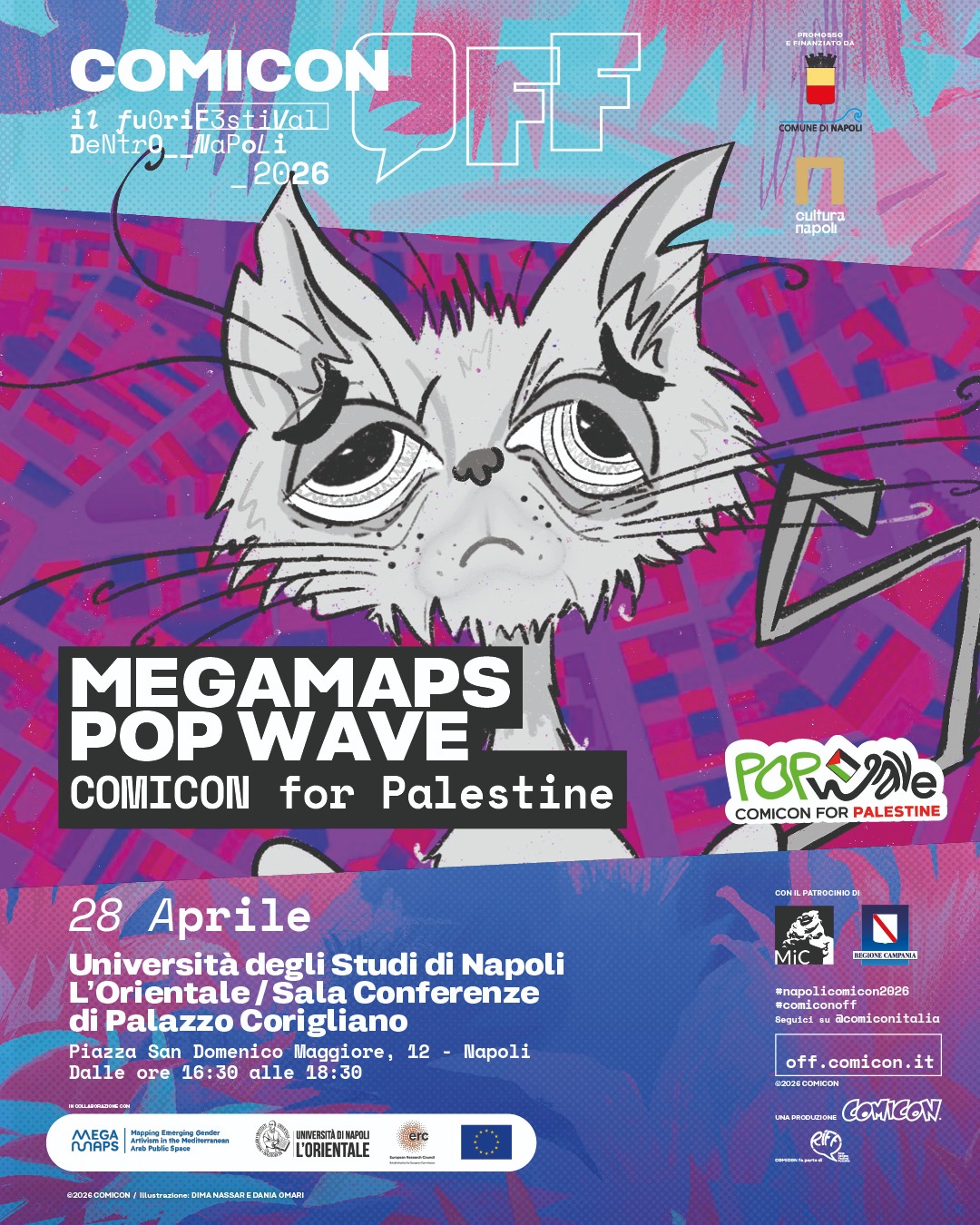 MEGAMAPS POP WAVE - COMICON for Palestine
