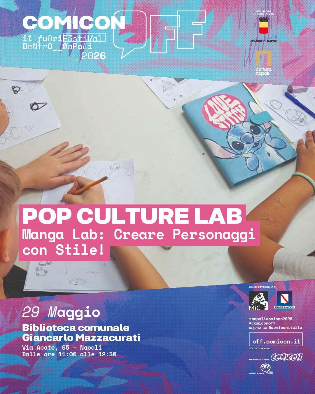 POP CULTURE LAB - Manga Lab: Creare Personaggi con Stile!