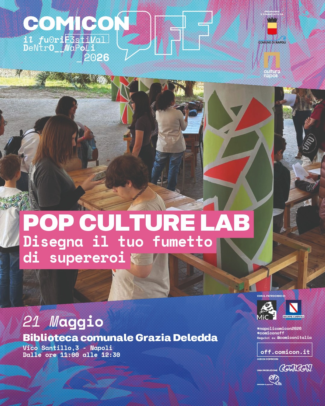 POP CULTURE LAB - Disegna il tuo fumetto di supereroi