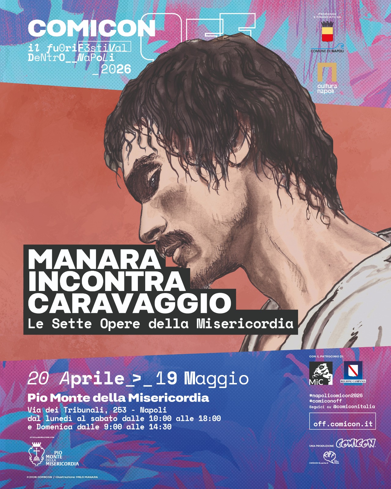 Manara incontra Caravaggio: L'Omaggio a "Le Sette Opere della Misericordia" 